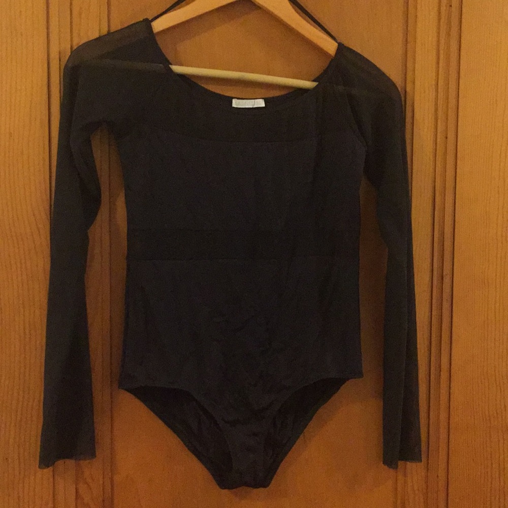 Contrast top bodysuit